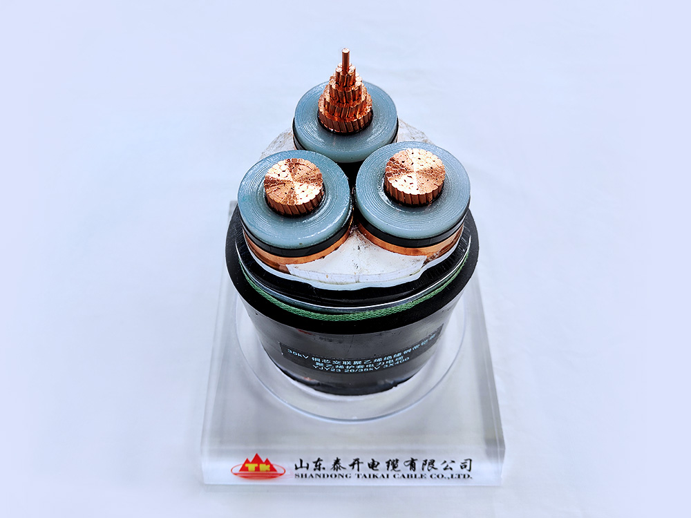 阻燃C類銅芯交聯聚乙烯絕緣鋼帶鎧裝聚氯乙烯護套電力電纜 ZC-YJV22 8.7/15kV 3×400