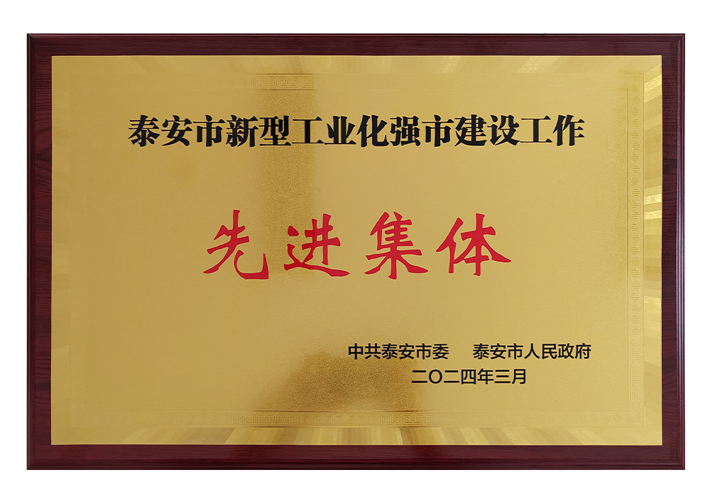 泰安市新型工業(yè)化強市建設工作先進集體