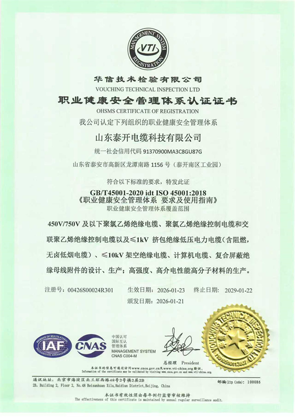 職業健康安全管理體系